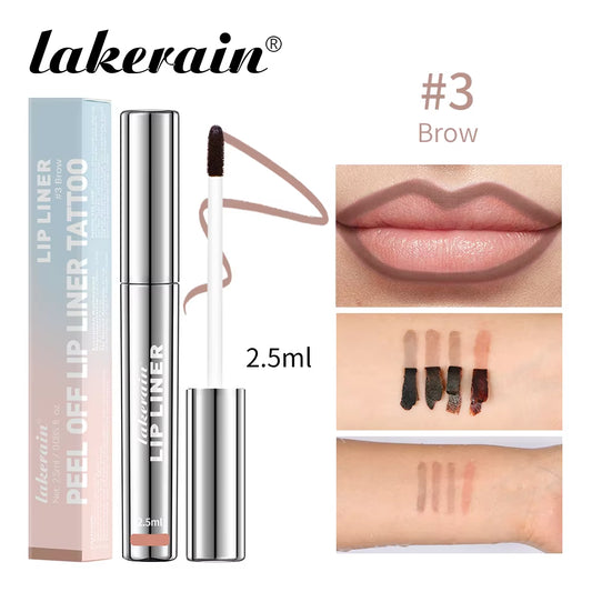 Lip Tint Peel off Lip Liner Tattoo Waterproof Long Lasting Matte Non-Stick Cup Lip Tint Sexy Red Contour Lips Makeup
